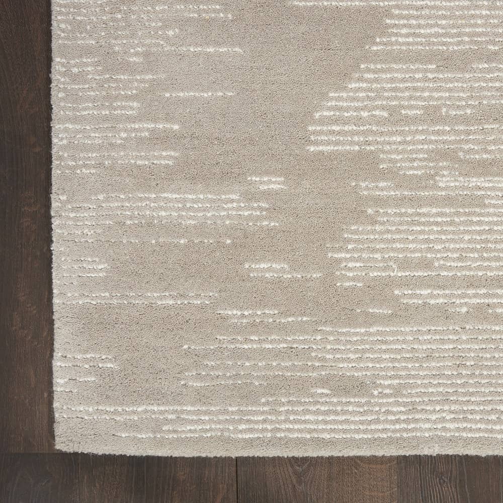 Michael Amini Modern Abstract Rectangle Area Rug Ma30 Star Taupe Ivory SMR02 Made In India