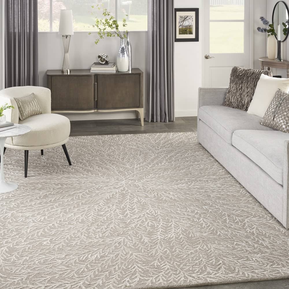 Michael Amini Modern Abstract Rectangle Area Rug Ma30 Star Taupe SMR03 Made In India