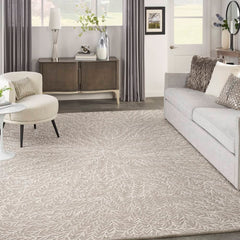 Michael Amini Modern Abstract Rectangle Area Rug Ma30 Star Taupe SMR03 Made In India