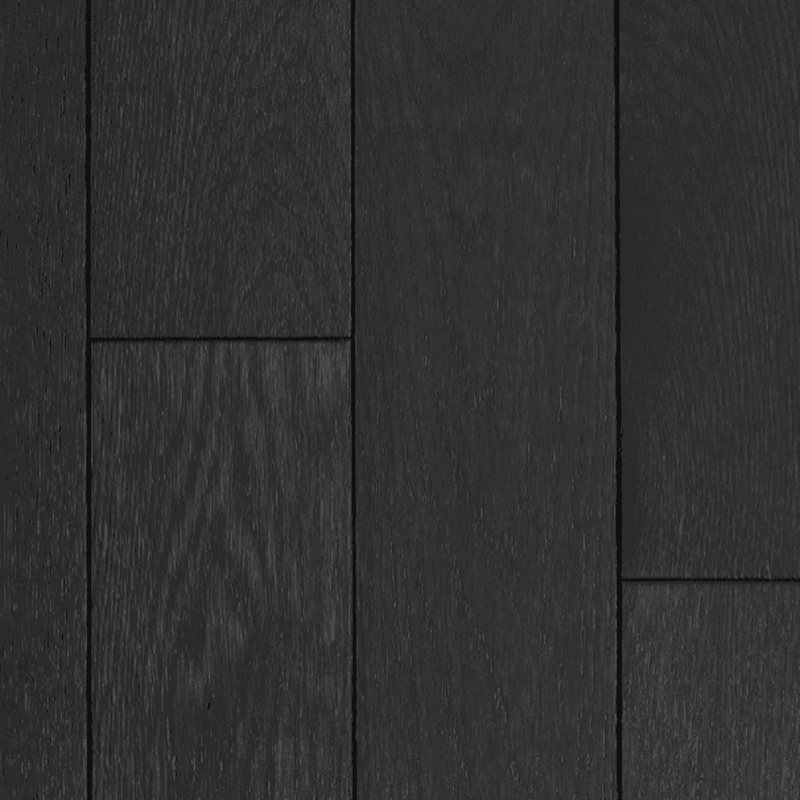 Mullican High-quality Solid White Oak Hardwood Floor Williamsburg Plank Black Pearl