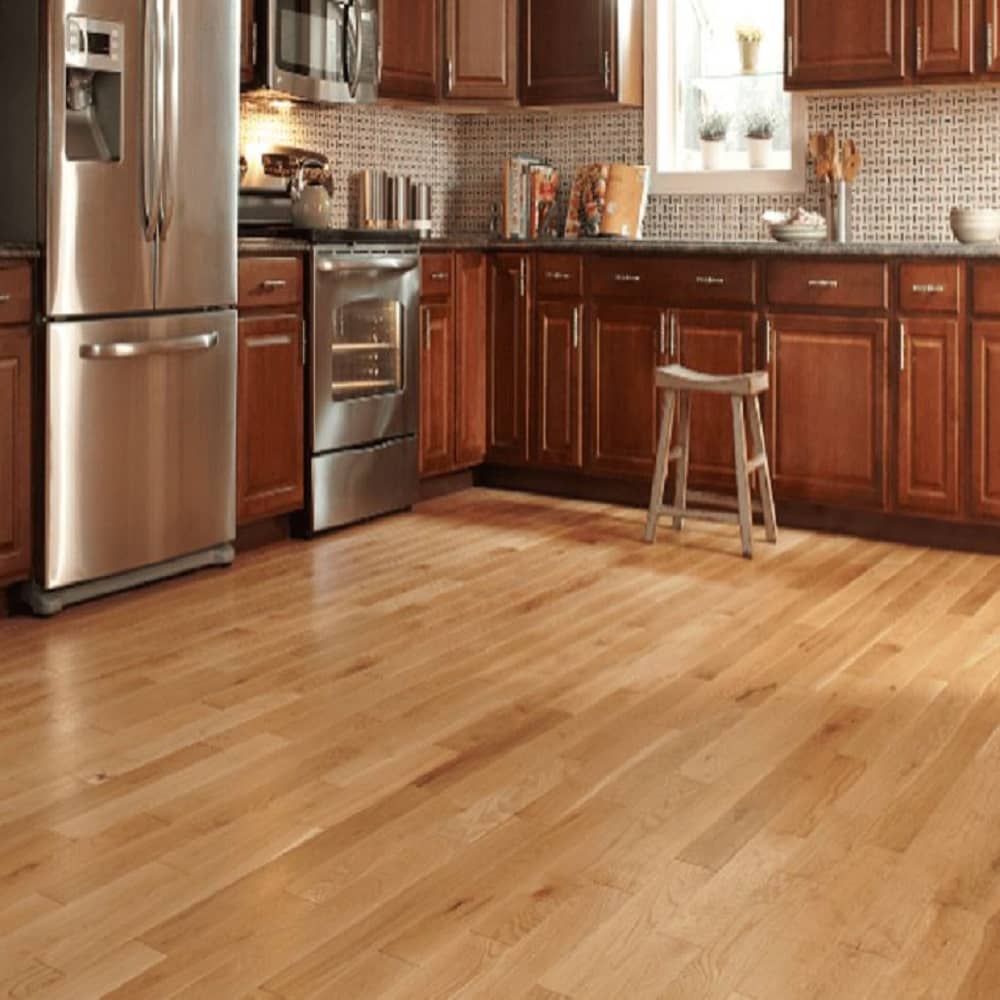 Mullican High-quality Solid White Oak Hardwood Floor Williamsburg Plank Natural Room