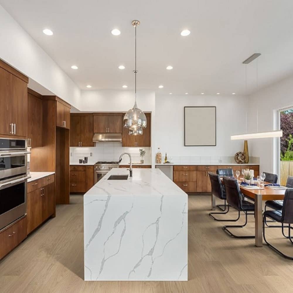 Mullican Luxury Engineered European White Oak Hardwood Floor Castillian Elegance Natural Room