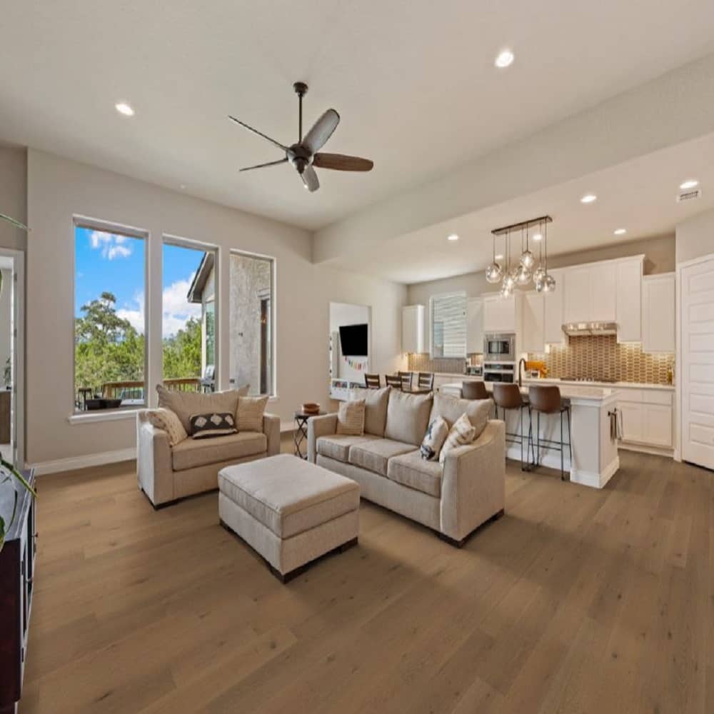 Mullican Luxury Engineered White Oak Hardwood Floor Serenity Harmony