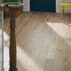 Mullican Luxury Solid White Oak Hardwood Floor Wexford Cascade Room