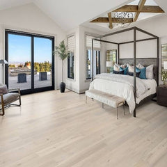 Mullican Stylish Engineered European White Oak Hardwood Floor Castillian Estate Waverly Room