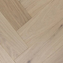 Mullican Stylish Engineered European White Oak Hardwood Floor Castillian Premier Herringbone Monroe Bisque