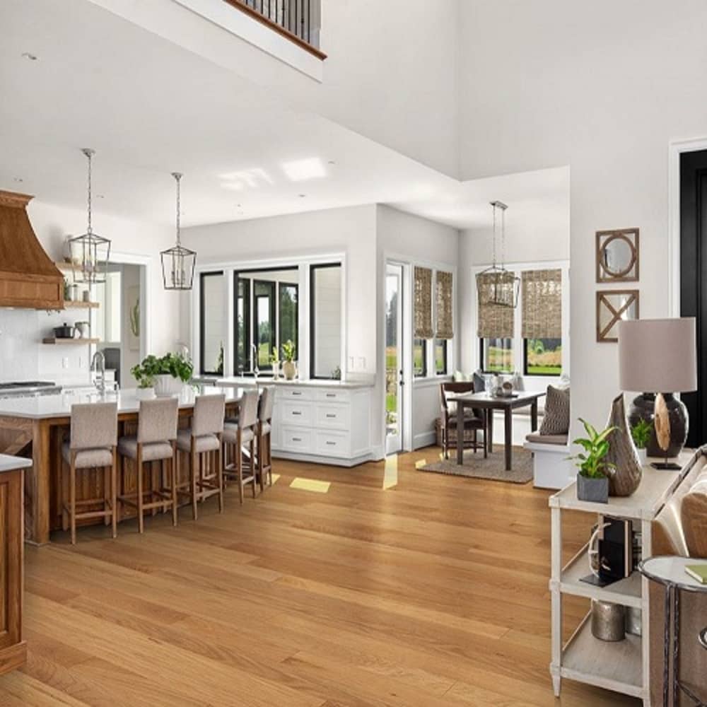 Mullican Stylish Engineered Red Oak Hardwood Floor Hillshire Natural