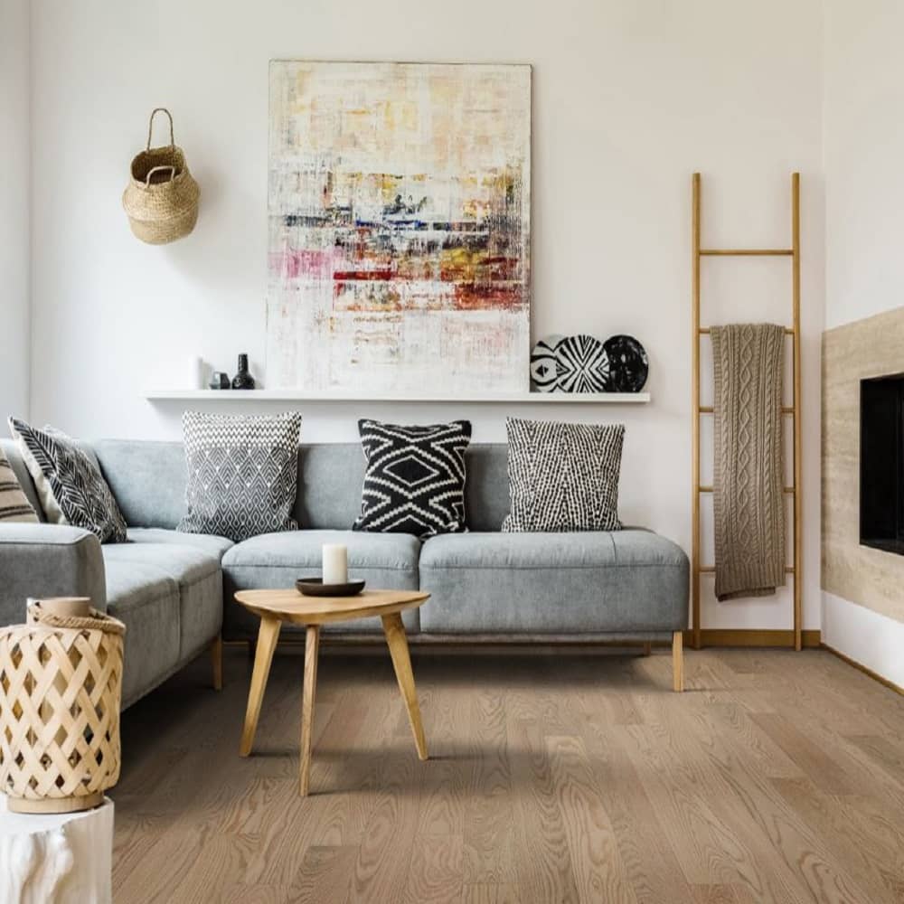 Mullican Sustainable Solid Oak Hardwood Floor Nordic Naturals Norwegian Room