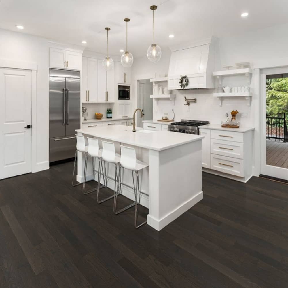 Mullican Sustainable Solid Oak Hardwood Floor Nordic Naturals Stockholm Room
