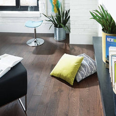 Mullican Timeless Sawn Engineered Oak Hardwood Floor Dumont Dark Chocolate