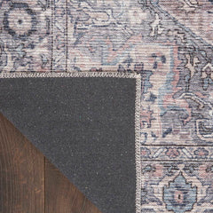 Nicole Curtis Vintage Persian Rectangle Area Rug Machine Washable Grey SR101 Made In Turkey