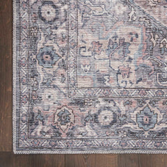 Nicole Curtis Vintage Persian Rectangle Area Rug Machine Washable Grey SR101 Made In Turkey