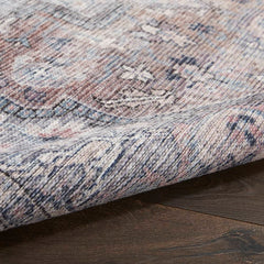 Nicole Curtis Vintage Persian Rectangle Area Rug Machine Washable Grey SR101 Made In Turkey