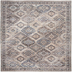 Nicole Curtis Vintage Persian Rectangle Area Rug Machine Washable Ivory Latte SR103 Made In Turkey