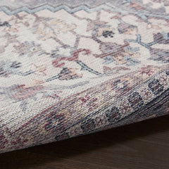 Nicole Curtis Vintage Persian Rectangle Area Rug Machine Washable Grey SR104 Made In Turkey