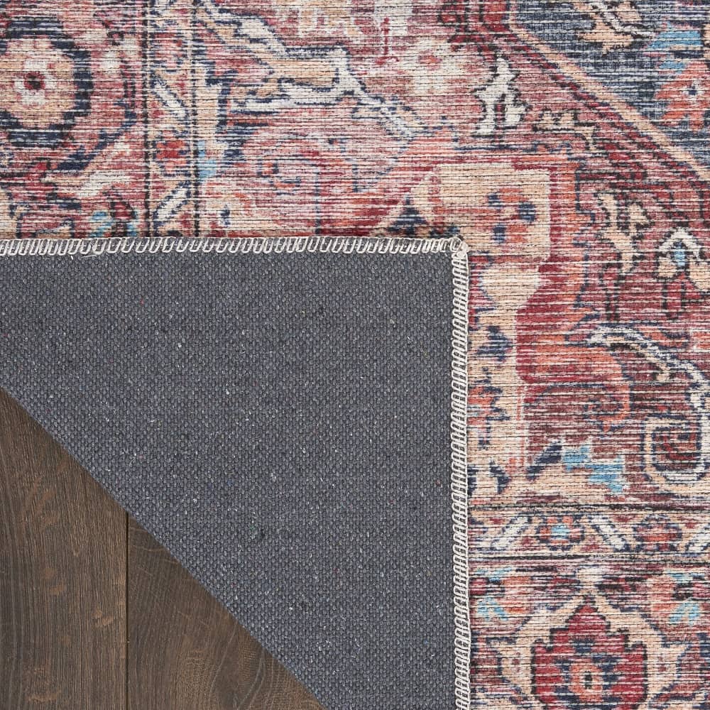 Nicole Curtis Vintage Persian Rectangle Area Rug Machine Washable Multicolor SR101 Made In Turkey