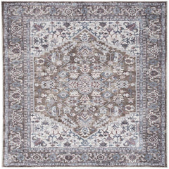 Nicole Curtis Vintage Persian Rectangle Area Rug Machine Washable Olive Ivory SR104 Made In Turkey