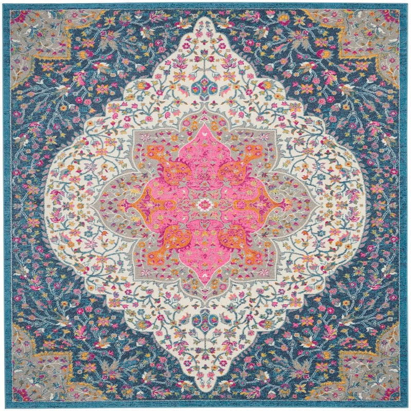 Nourison Bohemian Floral Rectangle Area Rug Passion Multicolor PSN39 Made In Turkey