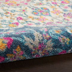 Nourison Bohemian Floral Rectangle Area Rug Passion Multicolor PSN39 Made In Turkey