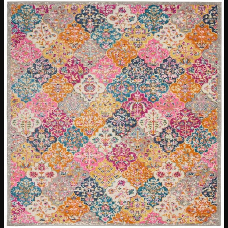 Nourison Bohemian Moroccan Rectangle Area Rug Passion Multicolor PSN20 Made In Turkey
