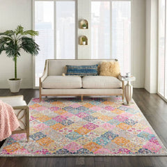 Nourison Bohemian Moroccan Rectangle Area Rug Passion Multicolor PSN20 Made In Turkey