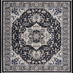 Nourison Bohemian Persian Rectangle Area Rug Passion Black Ivory PSN33 Made In Turkey