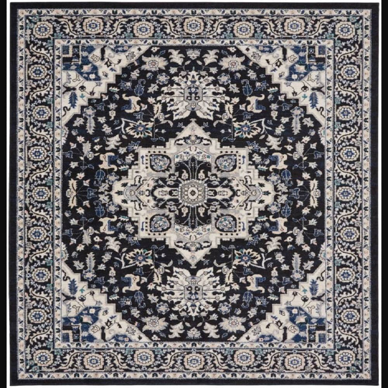 Nourison Bohemian Persian Rectangle Area Rug Passion Black Ivory PSN33 Made In Turkey