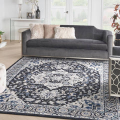 Nourison Bohemian Persian Rectangle Area Rug Passion Black Ivory PSN33 Made In Turkey