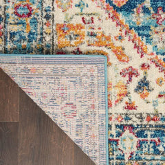 Nourison Bohemian Persian Rectangle Area Rug Passion Ivory Light Blue PSN23 Made In Turkey
