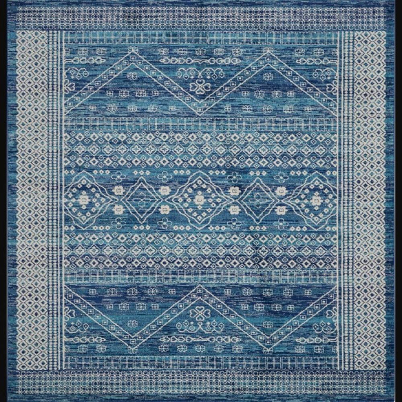 Nourison Bohemian Persian Rectangle Area Rug Passion Navy Blue PSN27 Made In Turkey