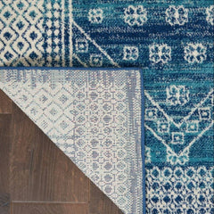 Nourison Bohemian Persian Rectangle Area Rug Passion Navy Blue PSN27 Made In Turkey