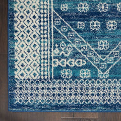 Nourison Bohemian Persian Rectangle Area Rug Passion Navy Blue PSN27 Made In Turkey