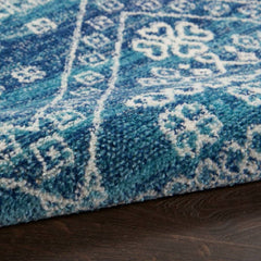 Nourison Bohemian Persian Rectangle Area Rug Passion Navy Blue PSN27 Made In Turkey