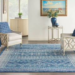 Nourison Bohemian Persian Rectangle Area Rug Passion Navy Blue PSN27 Made In Turkey