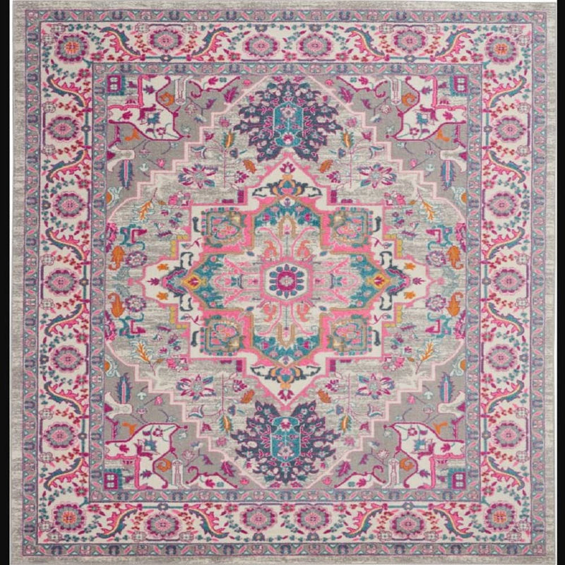 Nourison Bohemian Persian Rectangle Area Rug Passion Grey PSN20 Made In Turkey