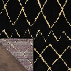 Nourison Bohemian Tribal Rectangle Area Rug Grafix Black GRF04 Made In Turkey