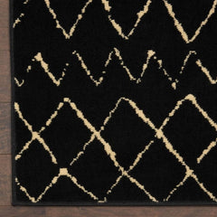 Nourison Bohemian Tribal Rectangle Area Rug Grafix Black GRF04 Made In Turkey