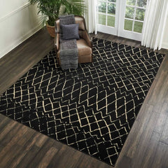 Nourison Bohemian Tribal Rectangle Area Rug Grafix Black GRF04 Made In Turkey
