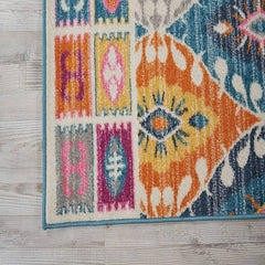 Nourison Bohemian Tribal Rectangle Area Rug Passion Multicolor PSN02 Made In Turkey