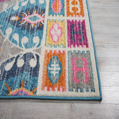 Nourison Bohemian Tribal Rectangle Area Rug Passion Multicolor PSN02 Made In Turkey