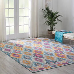 Nourison Bohemian Tribal Rectangle Area Rug Passion Multicolor PSN02 Made In Turkey
