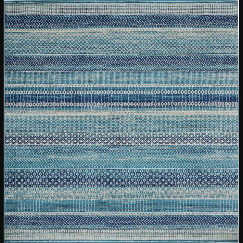 Nourison Bohemian Tribal Rectangle Area Rug Passion Navy Blue PSN26 Made In Turkey