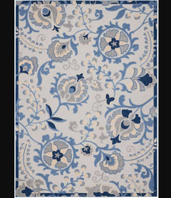 Nourison Contemporary Floral Rectangle Area Rug Aloha ALH17 Made In Turkey