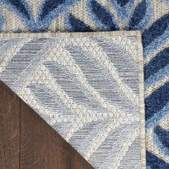Nourison Minimalist Nature Rectangle Area Rug Aloha Blue ALH35 Made In Turkey