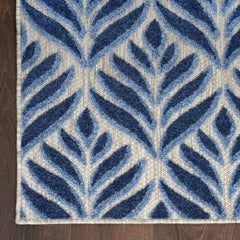 Nourison Minimalist Nature Rectangle Area Rug Aloha Blue ALH35 Made In Turkey