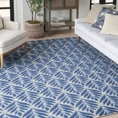 Nourison Minimalist Nature Rectangle Area Rug Aloha Blue ALH35 Made In Turkey