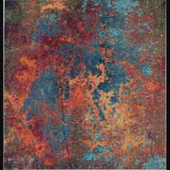 Nourison Modern Abstract Rectangle Area Rug Celestial Atlantic CES08 Made In Turkey