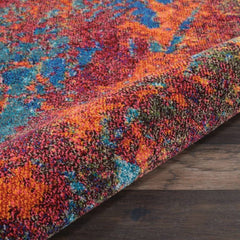 Nourison Modern Abstract Rectangle Area Rug Celestial Atlantic CES08 Made In Turkey