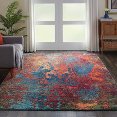 Nourison Modern Abstract Rectangle Area Rug Celestial Atlantic CES08 Made In Turkey