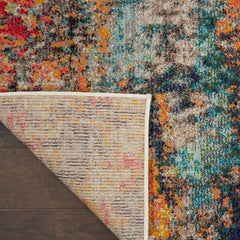 Nourison Modern Abstract Rectangle Area Rug Celestial Multicolor CES15 Made In Turkey
